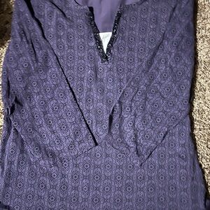 Croft & Barrow Deep Purple Top